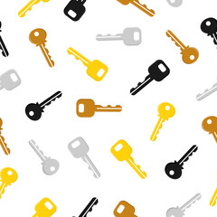 Key Icon seamless pattern