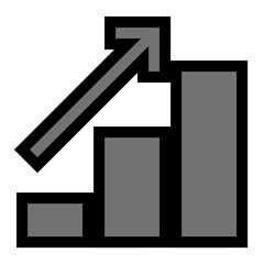 Growth Chart Vector Icon