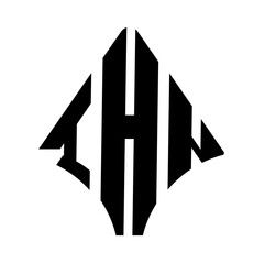 IHN logo. IHN logo letter logo design vector image. IHN letter logo design. IHN modern and creative letter logo. 3 letter logo Vector Art Stock Images.  
 