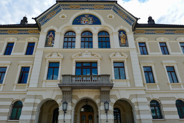 Obraz premium Regierungsgebäude des Fürstentums in Vaduz, Liechtenstein 