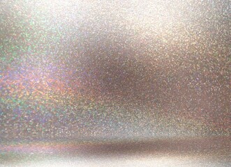 Silver shimmering 3d background. Sanded grey empty room textured closeup.