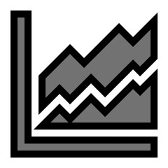 Zigzag Chart Vector Icon