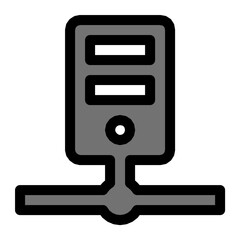 Fototapeta premium Network Server Vector Icon