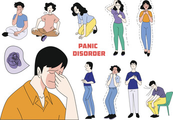 A person's symptoms of panic disorder