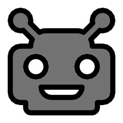Robot Face Vector Icon