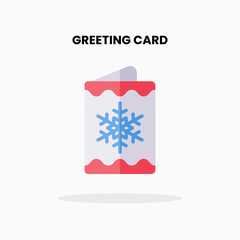 Winter Card flat icon. Vector illustration on white background. Can used for digital product, presentation, UI and many more.