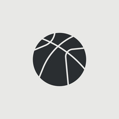Basketball vector icon illustration sign