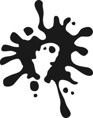 Ink Splash Shape Vector