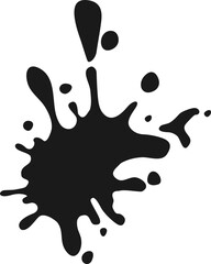 Ink Splash Shape Vector