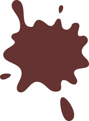 Ink Drop and Splashes Grunge Textured