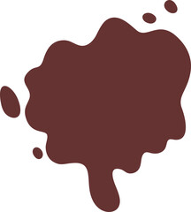 Ink Drop and Splashes Grunge Textured