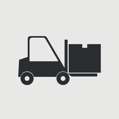 Delivery machine vector icon illustration sign