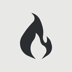 Fire vector icon illustration sign