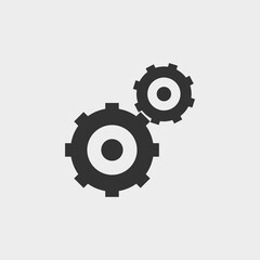 Gear vector icon illustration sign