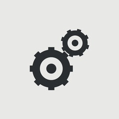 Gear vector icon illustration sign