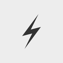 Lightening flash vector icon illustration sign