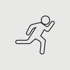 Runner vector icon illustration sign