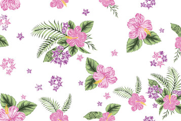 Flower tropical pattern