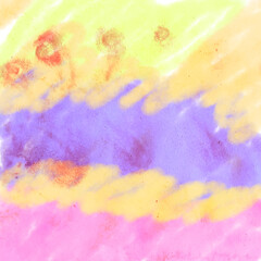 Fototapeta na wymiar Yellow purple watercolor abstract 