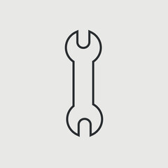 Wrench vector icon illustration sign