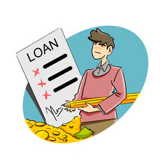 man loan money for business