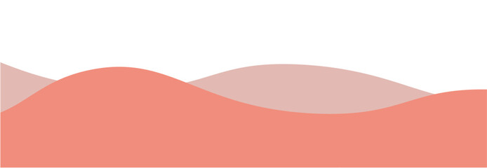 Aesthetic Wave Border Vector Illustration