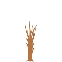 Obraz premium tree flat universal scenery collection set