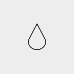 Drop of water vector icon illustration sign