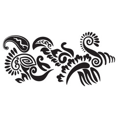 ethnic tribal tattoo component collection set