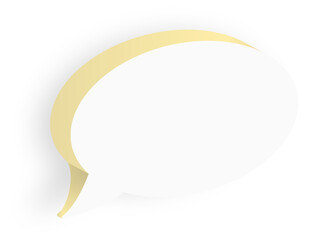 3D speech bubble icons illustration. Minimal blank 3d chat boxes sign. 3d png illustration.