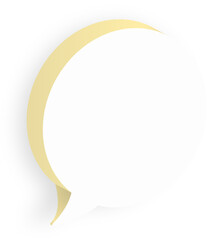 3D speech bubble icons illustration. Minimal blank 3d chat boxes sign. 3d png illustration.