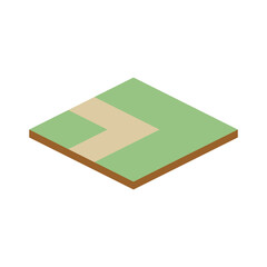 Fototapeta premium isometric landscape 3d universal scenary collection set