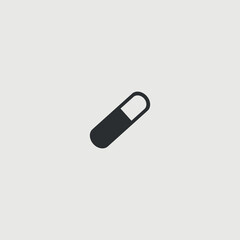 Pill vector icon illustration sign