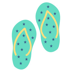 Colorful summer sandals