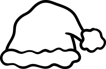 Santa Claus hat isolated Illustration
