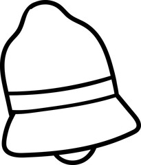 Isolated Christmas Bell Illustration