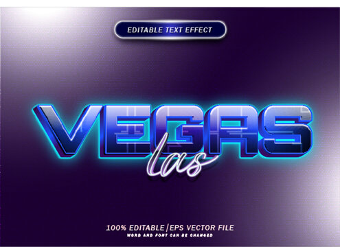 Galaxy Las vegas style editable text effect. Neon font style.
