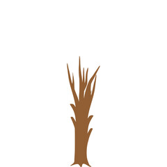 Obraz premium tree flat universal scenery collection set