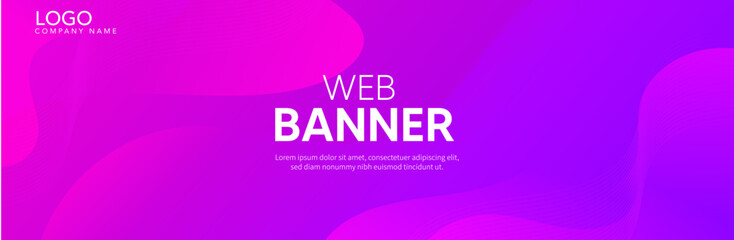 Obraz premium Abstract Pink background with waves, Pink banner