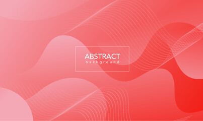 Abstract red background with hearts, Abstract red background, Red banner