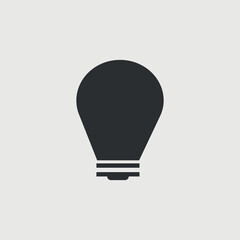 Bulb vector icon illustration sign