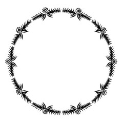 Floral oval frames. Botanical wreath design. Vector isolated illustrations.