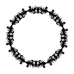Floral oval frames. Botanical wreath design. Vector isolated illustrations.