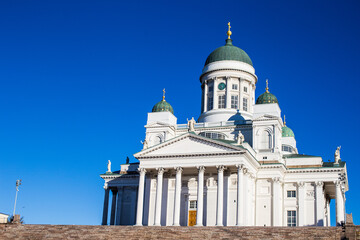 Fototapeta na wymiar The amazing Helsinki Cathedral in Helsinki, Finland