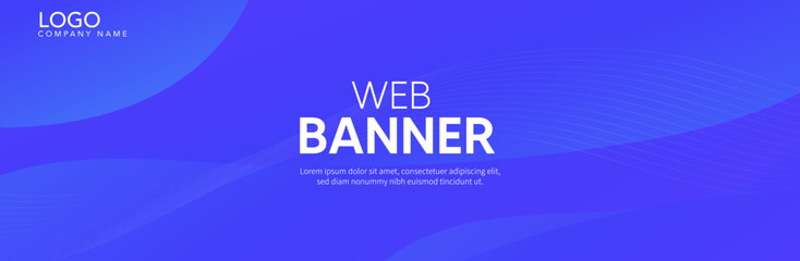 Abstract violet background, abstract background with wave, Blue banner
