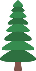 Pine Tree Watercolor Clip Art
