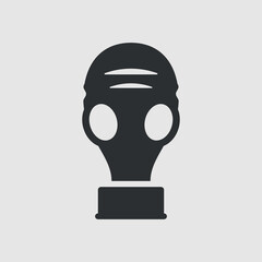 Gas mask. Simple shape vector icon