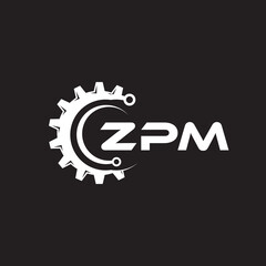 XPM letter technology logo design on black background. XPM creative initials letter IT logo concept. XPM setting shape design.
