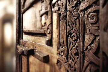 wooden Old vintage medieval doors, medieval houses door texture background