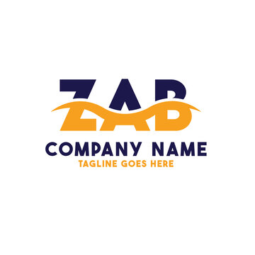 Letter ZAB logo design vector template, ZAB logo
